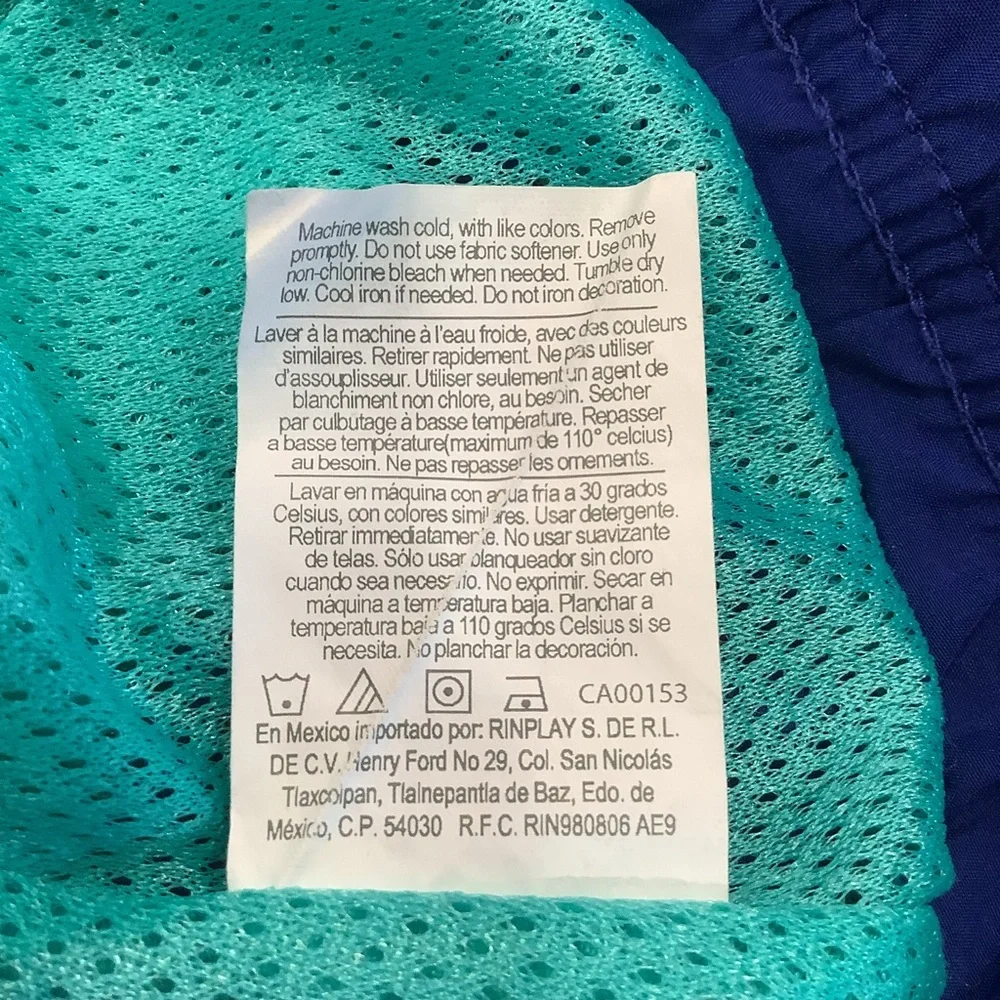 Vintage Y2K Champion Blue Teal White Colour Block Zippered Jacket Size XL - Picture 13 of 13